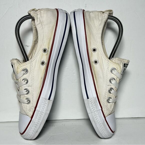 Converse Chuck Taylor All Star Womens Shoreline Cream Canvas Slip On Sneakers 8 - Picture 6 of 10